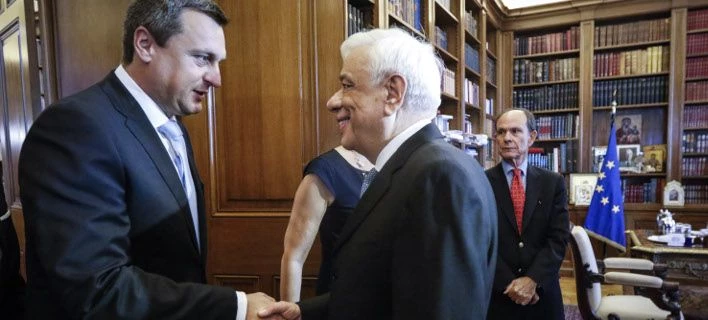 Τον πρόεδρο του Κοινοβουλίου της Σλοβακίας υποδέχτηκε ο Παυλόπουλος